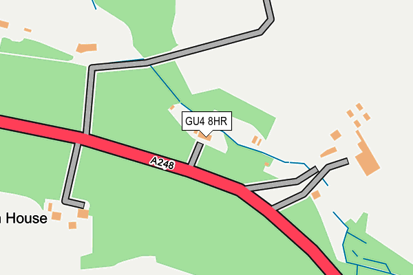 GU4 8HR map - OS OpenMap – Local (Ordnance Survey)