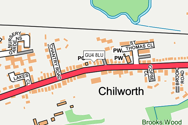 Map of CHILWORTH NEST LTD at local scale