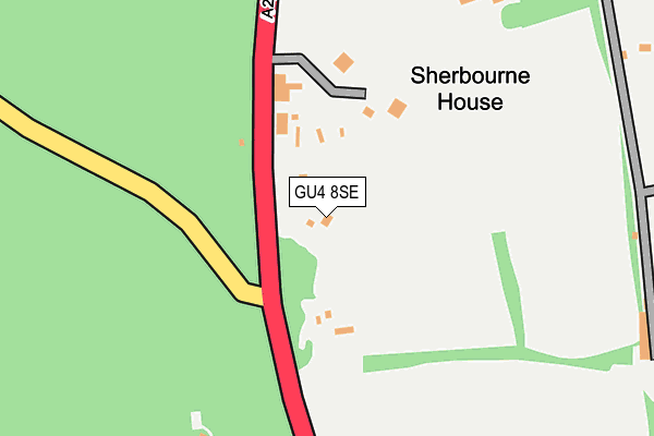 GU4 8SE map - OS OpenMap – Local (Ordnance Survey)