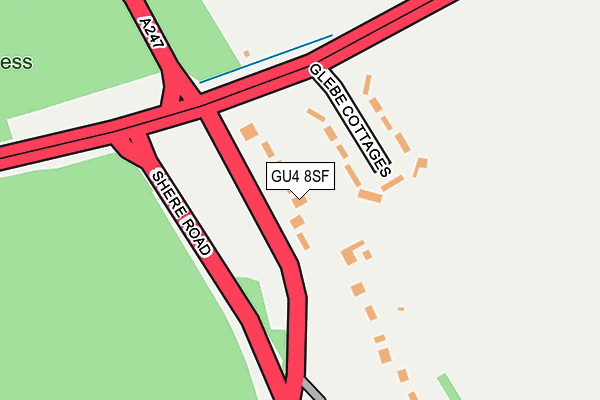 GU4 8SF map - OS OpenMap – Local (Ordnance Survey)