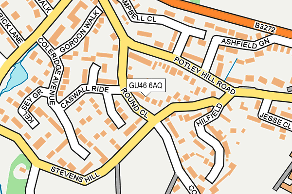 GU46 6AQ map - OS OpenMap – Local (Ordnance Survey)