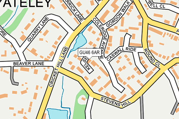 GU46 6AR map - OS OpenMap – Local (Ordnance Survey)