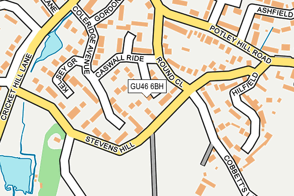 GU46 6BH map - OS OpenMap – Local (Ordnance Survey)