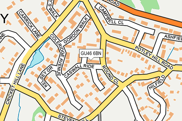 GU46 6BN map - OS OpenMap – Local (Ordnance Survey)