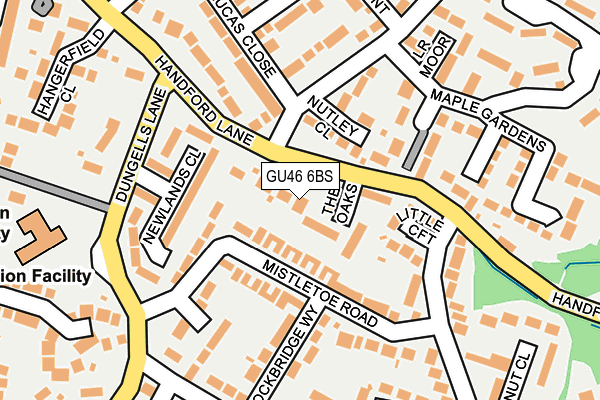 GU46 6BS map - OS OpenMap – Local (Ordnance Survey)