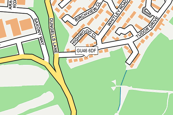 GU46 6DF map - OS OpenMap – Local (Ordnance Survey)