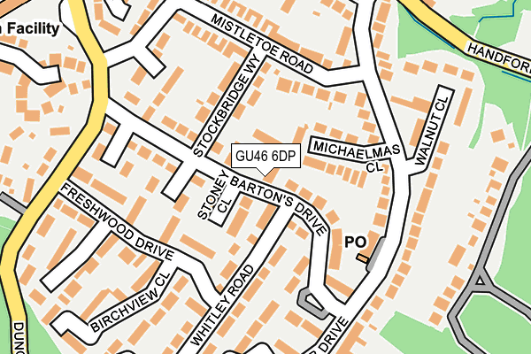 GU46 6DP map - OS OpenMap – Local (Ordnance Survey)