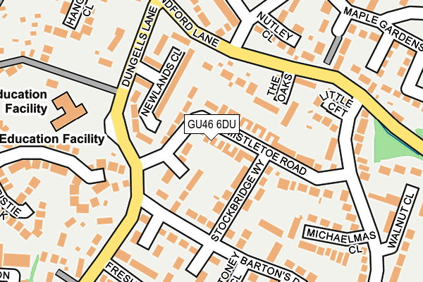 GU46 6DU map - OS OpenMap – Local (Ordnance Survey)