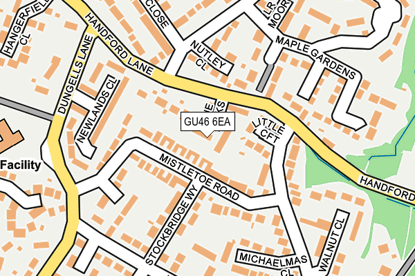 GU46 6EA map - OS OpenMap – Local (Ordnance Survey)