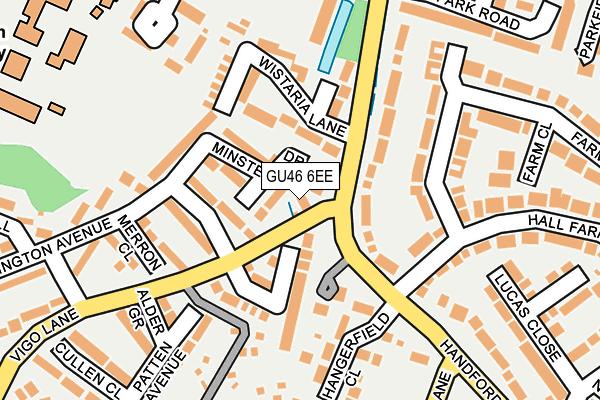GU46 6EE map - OS OpenMap – Local (Ordnance Survey)