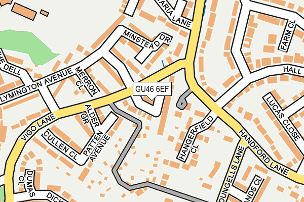 GU46 6EF map - OS OpenMap – Local (Ordnance Survey)