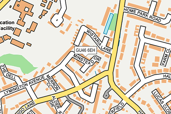 GU46 6EH map - OS OpenMap – Local (Ordnance Survey)