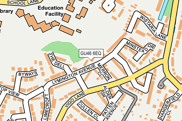 GU46 6EQ map - OS OpenMap – Local (Ordnance Survey)