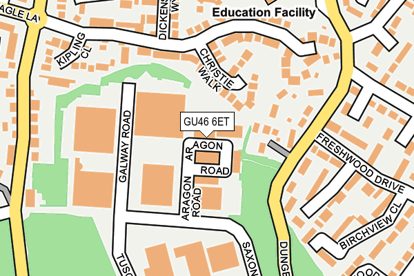 GU46 6ET map - OS OpenMap – Local (Ordnance Survey)