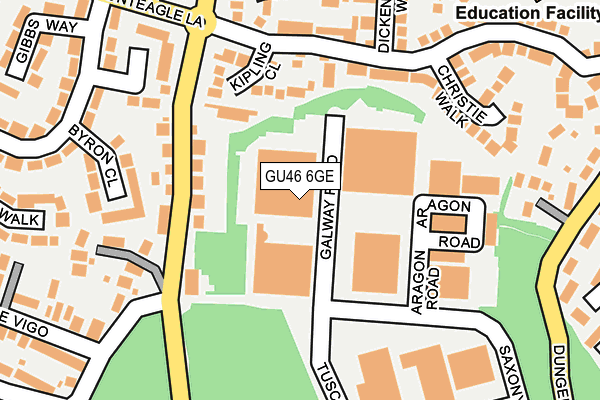 GU46 6GE map - OS OpenMap – Local (Ordnance Survey)