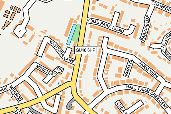 GU46 6HP map - OS OpenMap – Local (Ordnance Survey)