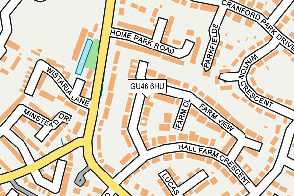 GU46 6HU map - OS OpenMap – Local (Ordnance Survey)