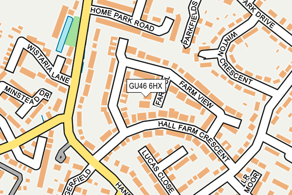 GU46 6HX map - OS OpenMap – Local (Ordnance Survey)