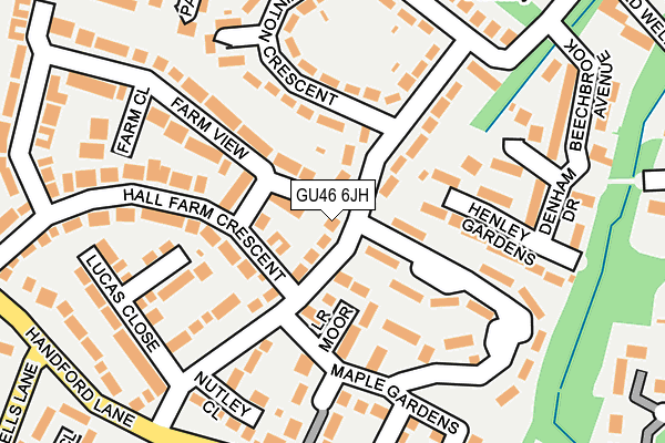 GU46 6JH map - OS OpenMap – Local (Ordnance Survey)