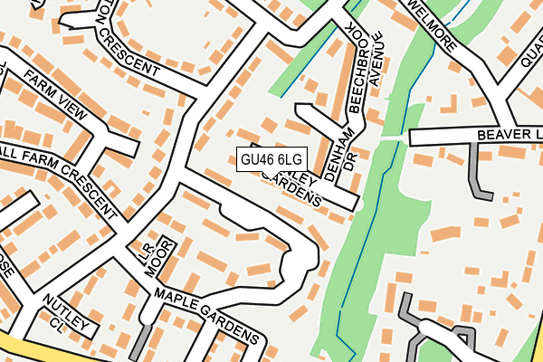 GU46 6LG map - OS OpenMap – Local (Ordnance Survey)