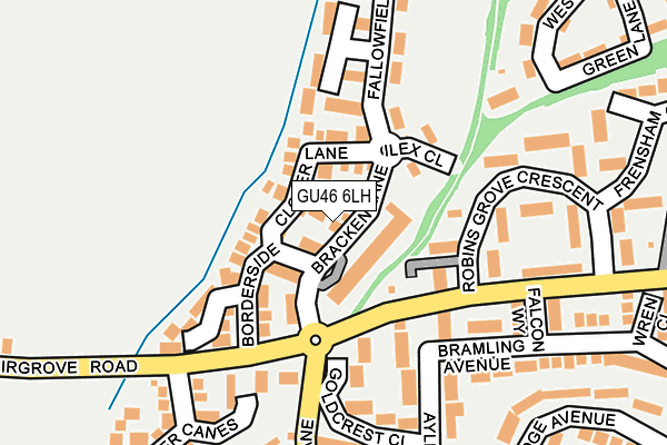 GU46 6LH map - OS OpenMap – Local (Ordnance Survey)