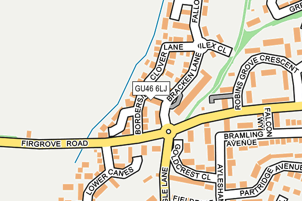 GU46 6LJ map - OS OpenMap – Local (Ordnance Survey)