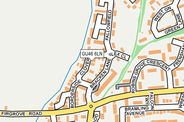 GU46 6LN map - OS OpenMap – Local (Ordnance Survey)