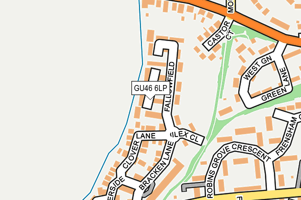 GU46 6LP map - OS OpenMap – Local (Ordnance Survey)