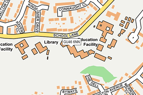 GU46 6NN map - OS OpenMap – Local (Ordnance Survey)