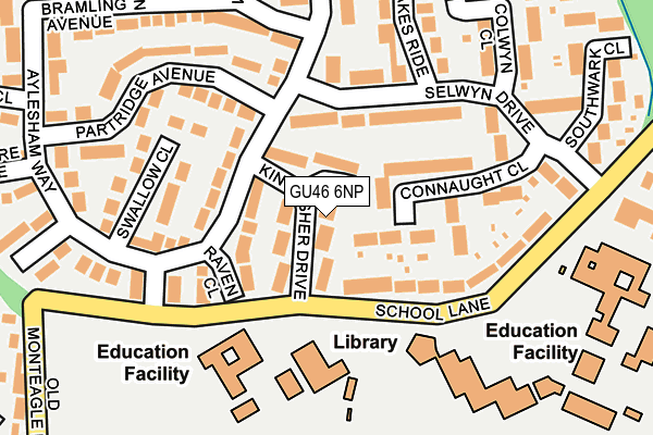 GU46 6NP map - OS OpenMap – Local (Ordnance Survey)