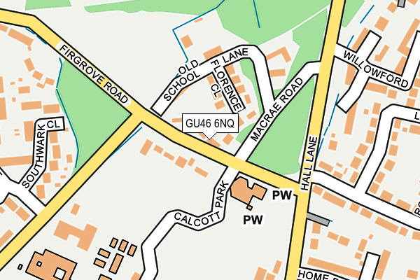 GU46 6NQ map - OS OpenMap – Local (Ordnance Survey)