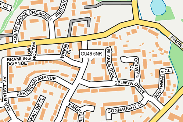 GU46 6NR map - OS OpenMap – Local (Ordnance Survey)