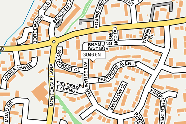 GU46 6NT map - OS OpenMap – Local (Ordnance Survey)