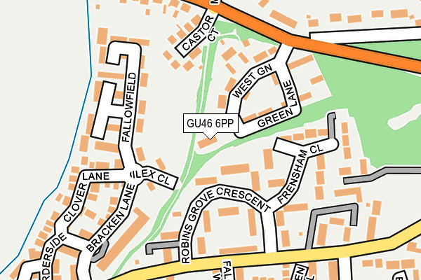 GU46 6PP map - OS OpenMap – Local (Ordnance Survey)