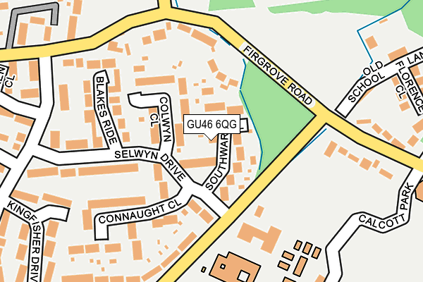 GU46 6QG map - OS OpenMap – Local (Ordnance Survey)