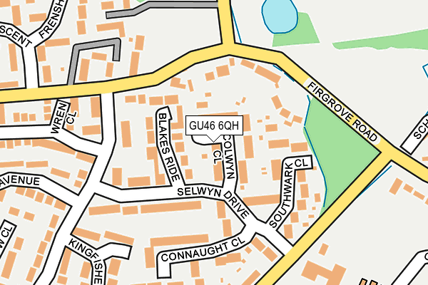GU46 6QH map - OS OpenMap – Local (Ordnance Survey)