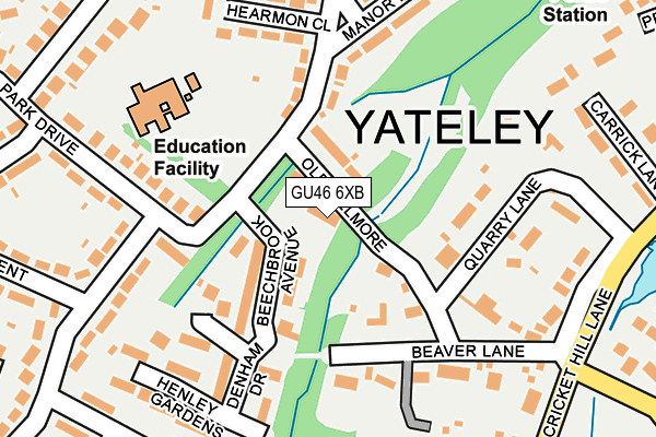 GU46 6XB map - OS OpenMap – Local (Ordnance Survey)