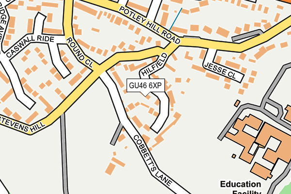 GU46 6XP map - OS OpenMap – Local (Ordnance Survey)