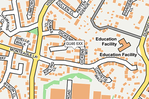 GU46 6XX map - OS OpenMap – Local (Ordnance Survey)