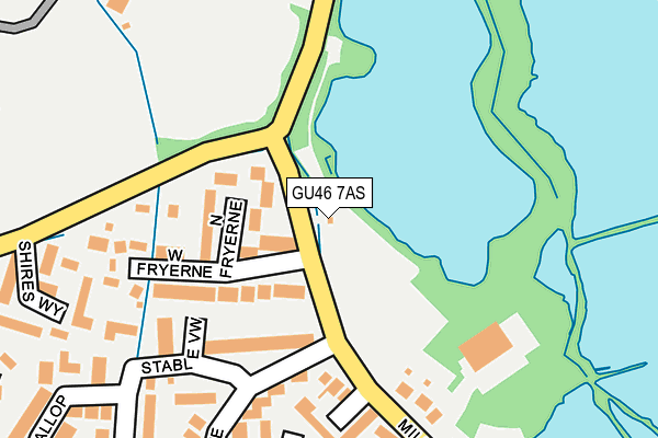 GU46 7AS map - OS OpenMap – Local (Ordnance Survey)