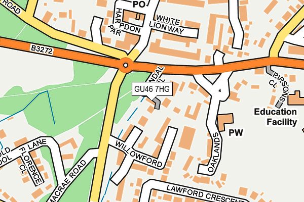 GU46 7HG map - OS OpenMap – Local (Ordnance Survey)