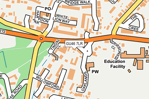 GU46 7LR map - OS OpenMap – Local (Ordnance Survey)