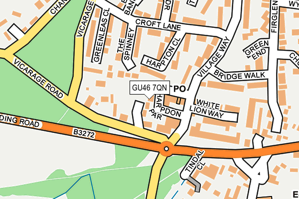 GU46 7QN map - OS OpenMap – Local (Ordnance Survey)