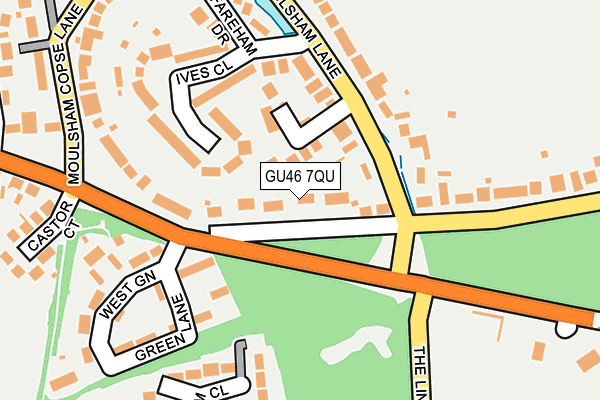GU46 7QU map - OS OpenMap – Local (Ordnance Survey)
