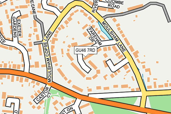 GU46 7RD map - OS OpenMap – Local (Ordnance Survey)