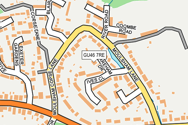 GU46 7RE map - OS OpenMap – Local (Ordnance Survey)