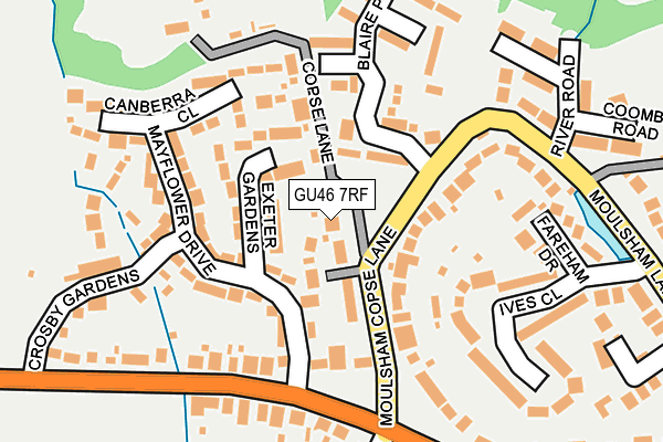 GU46 7RF map - OS OpenMap – Local (Ordnance Survey)