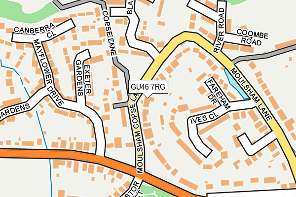 GU46 7RG map - OS OpenMap – Local (Ordnance Survey)