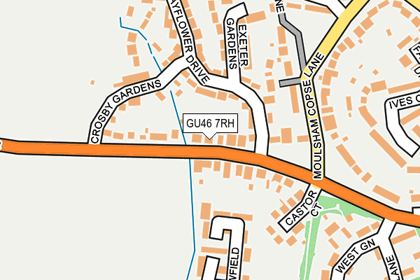 GU46 7RH map - OS OpenMap – Local (Ordnance Survey)