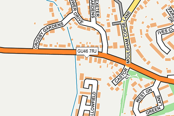 GU46 7RJ map - OS OpenMap – Local (Ordnance Survey)